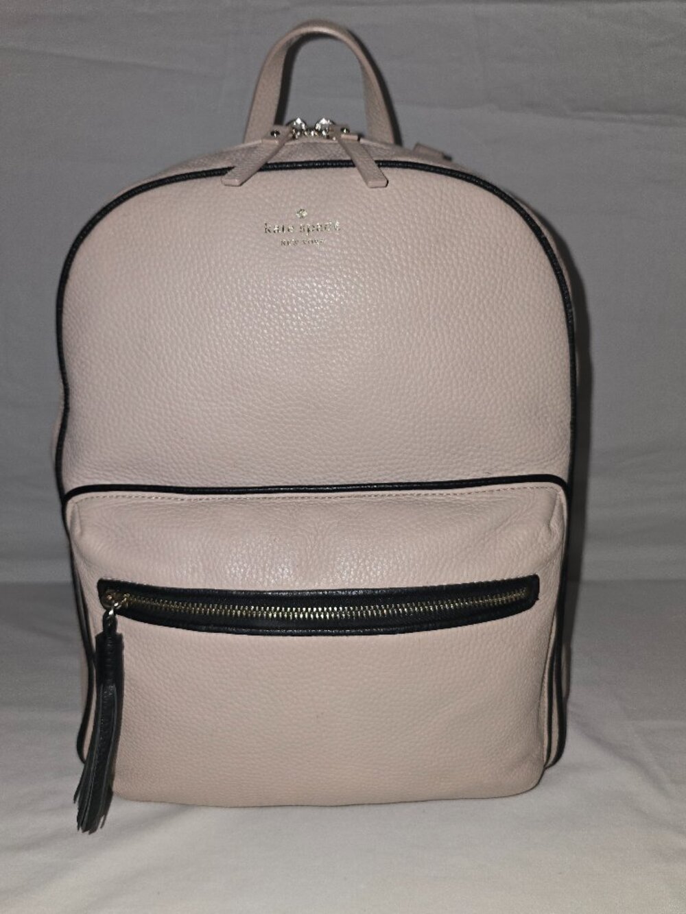 Kate Spade New York Chester Street Aveline Leather Backpack Carry Bag Beige $368